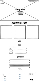 Wireframe homepage